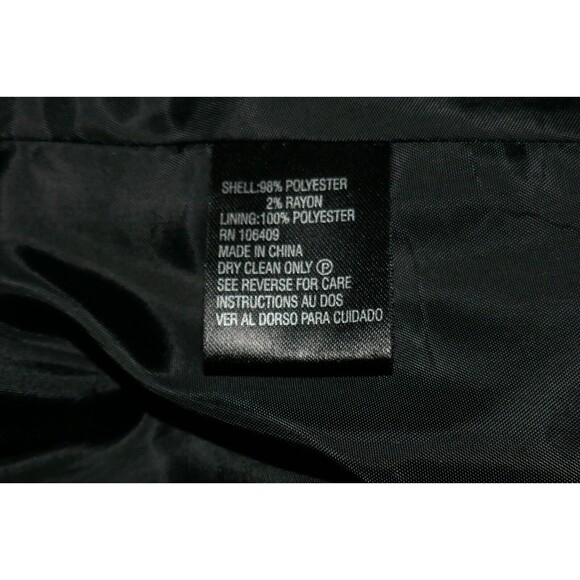 Tahari 2-Piece Black with Micro Dots Jacket Sport Coat Pencil Skirt Suit Size 14 - Picture 9 of 10